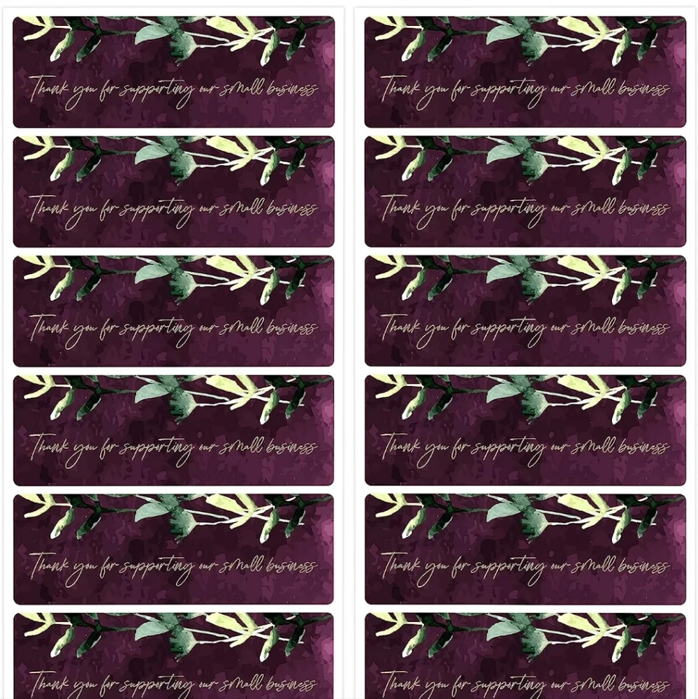 50 pcs  Thank You for Supporting Our Small Business Stickers, 1 x 4